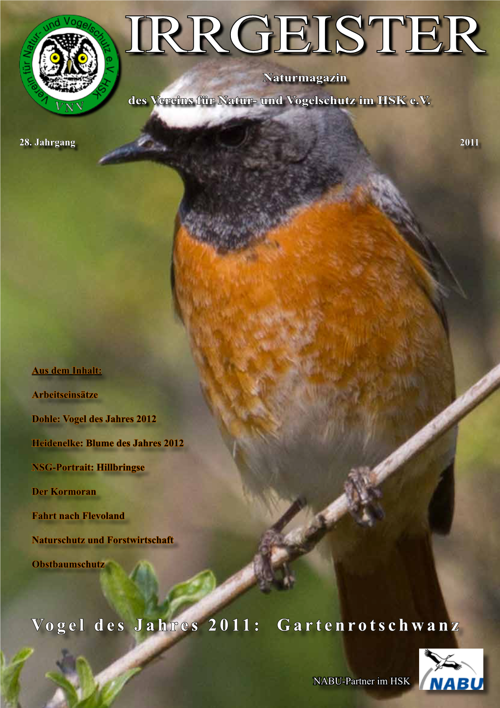 Irrgeister 2011 1 Naturmagazin Des Vereins Für Natur- Und Vogelschutz Im HSK E.V