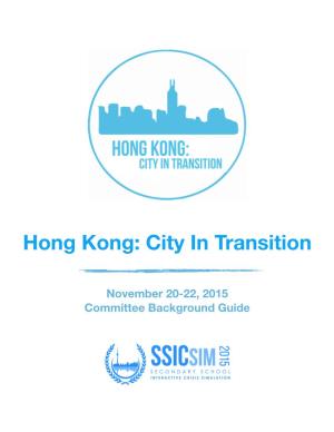 Hong Kong: City in Transition