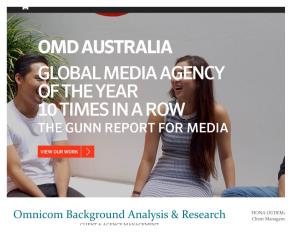Omnicom Background Analysis & Research