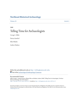 Telling Time for Archaeologists George L