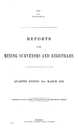 Mining Surveyors and R,Egistrars'