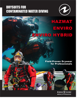 Drysuits for Contaminated Water Diving