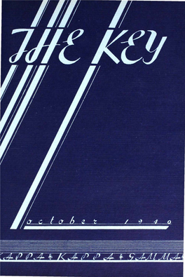 THE KEY VOL 57 NO 3 OCT 1940.Pdf