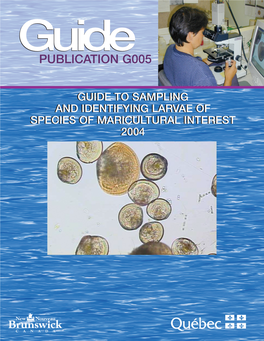 Guide to Sampling and Identifying Larvae of Species of Maricultural