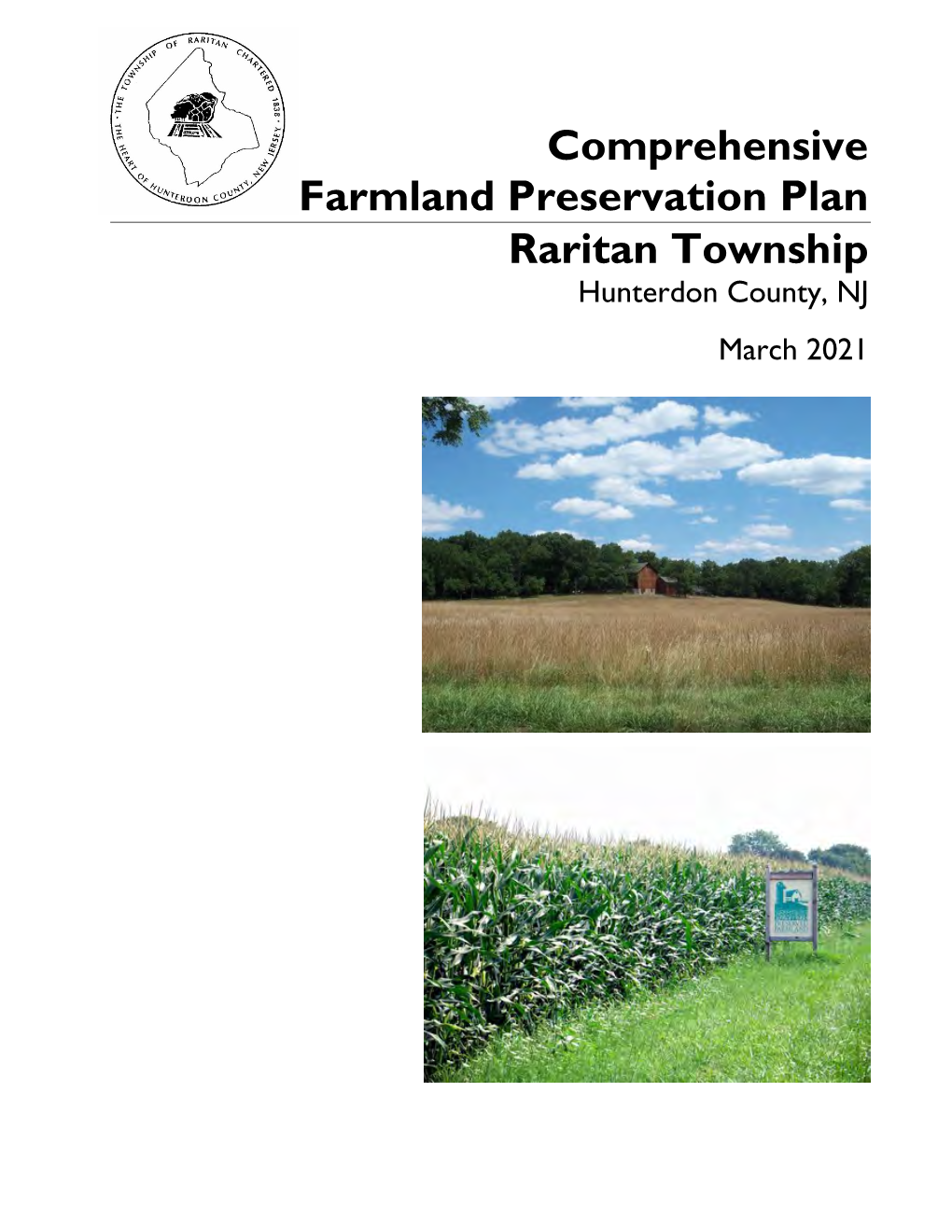 Comprehensive Farmland Preservation Plan Raritan Township Hunterdon County, NJ