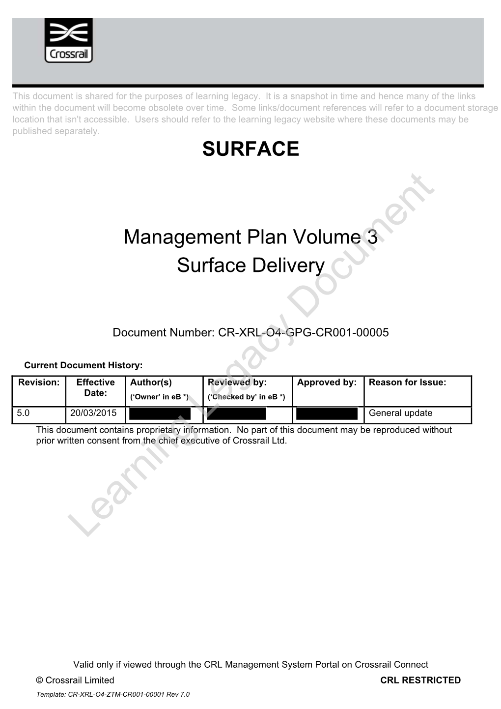 Learning Legacy Document