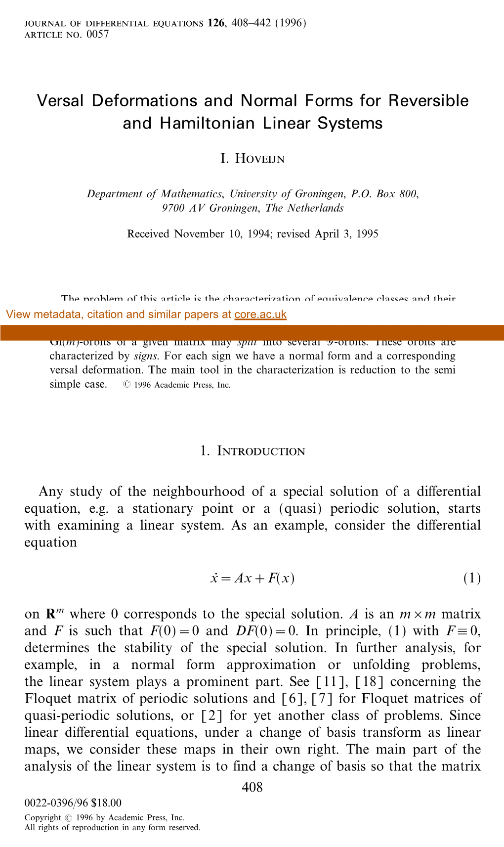 Versal Deformations and Normal Forms for Reversible and Hamiltonian Linear Systems