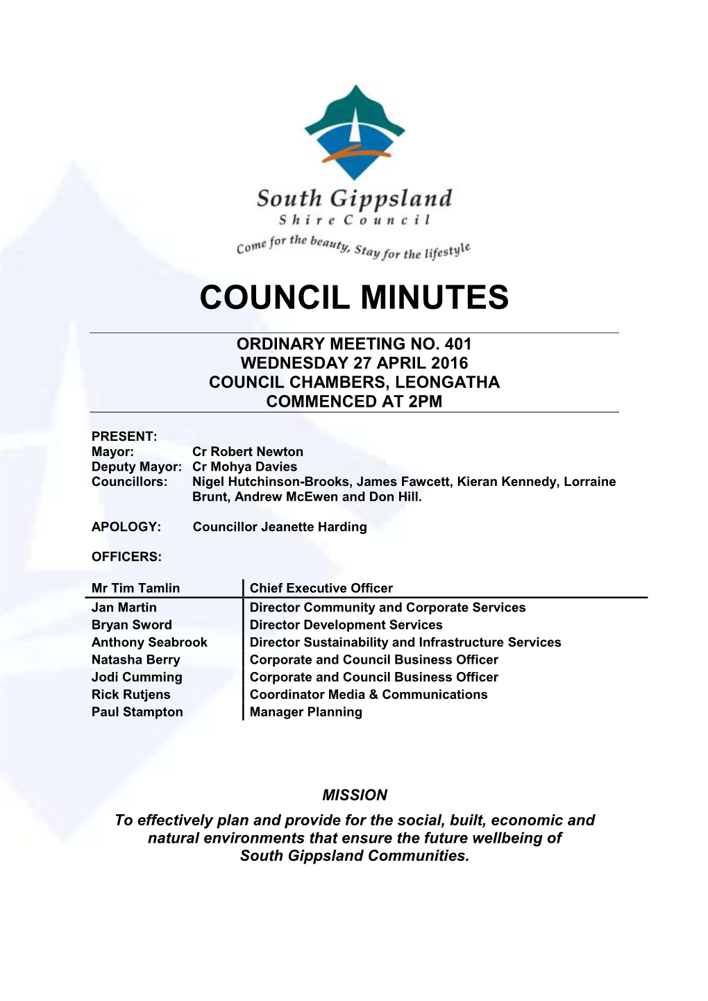Council Minutes