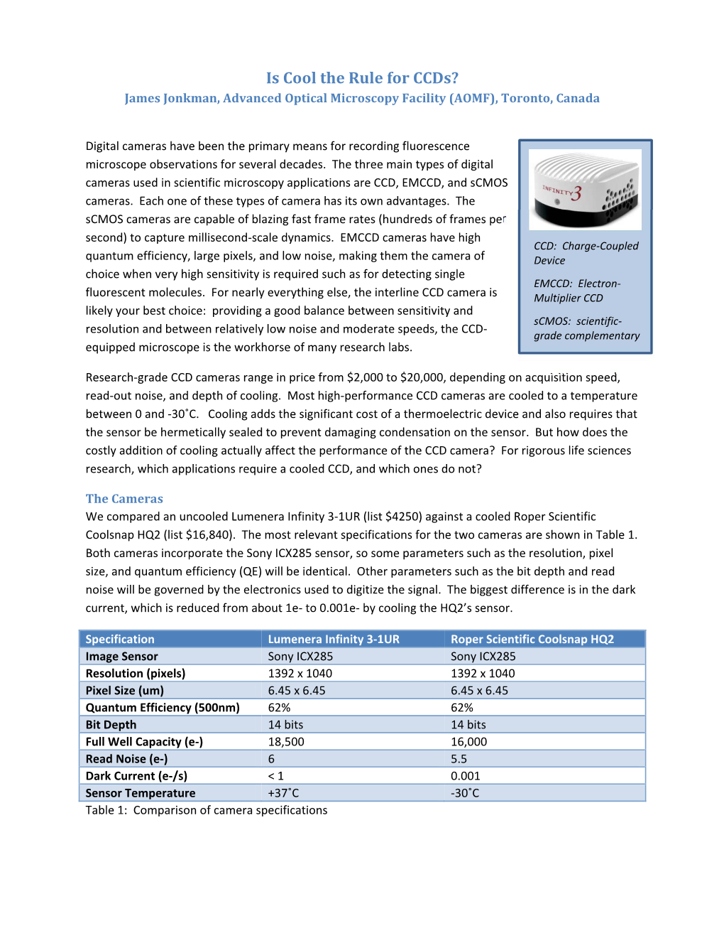 Is Cool the Rule for Ccds? by James Jonkman