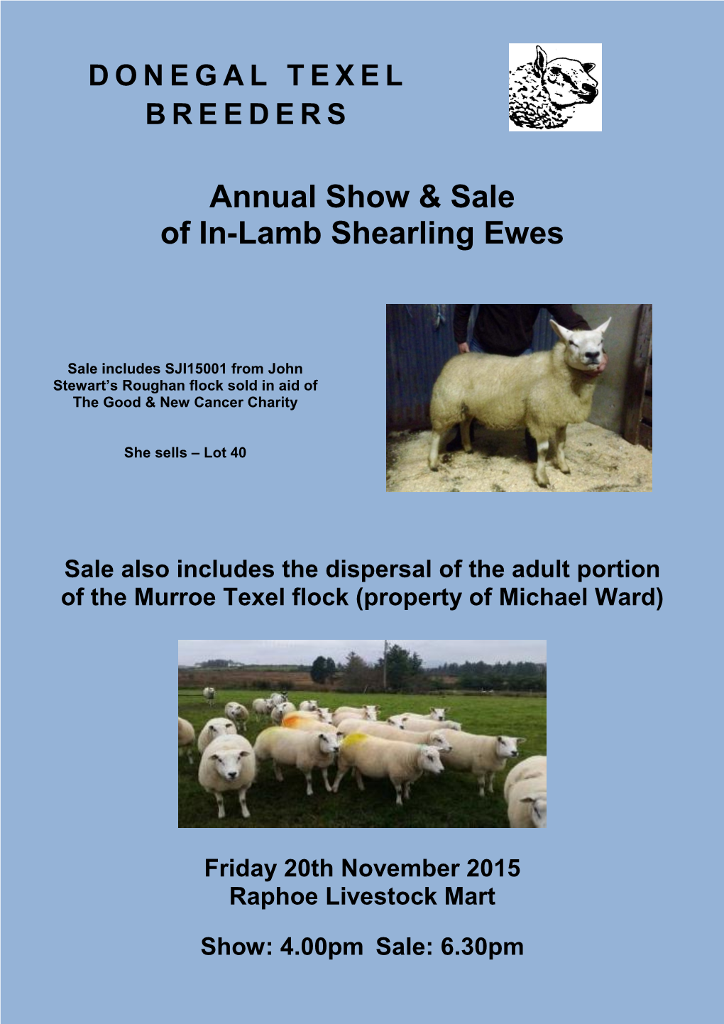 Annual Show & Sale of In-Lamb Shearling Ewes