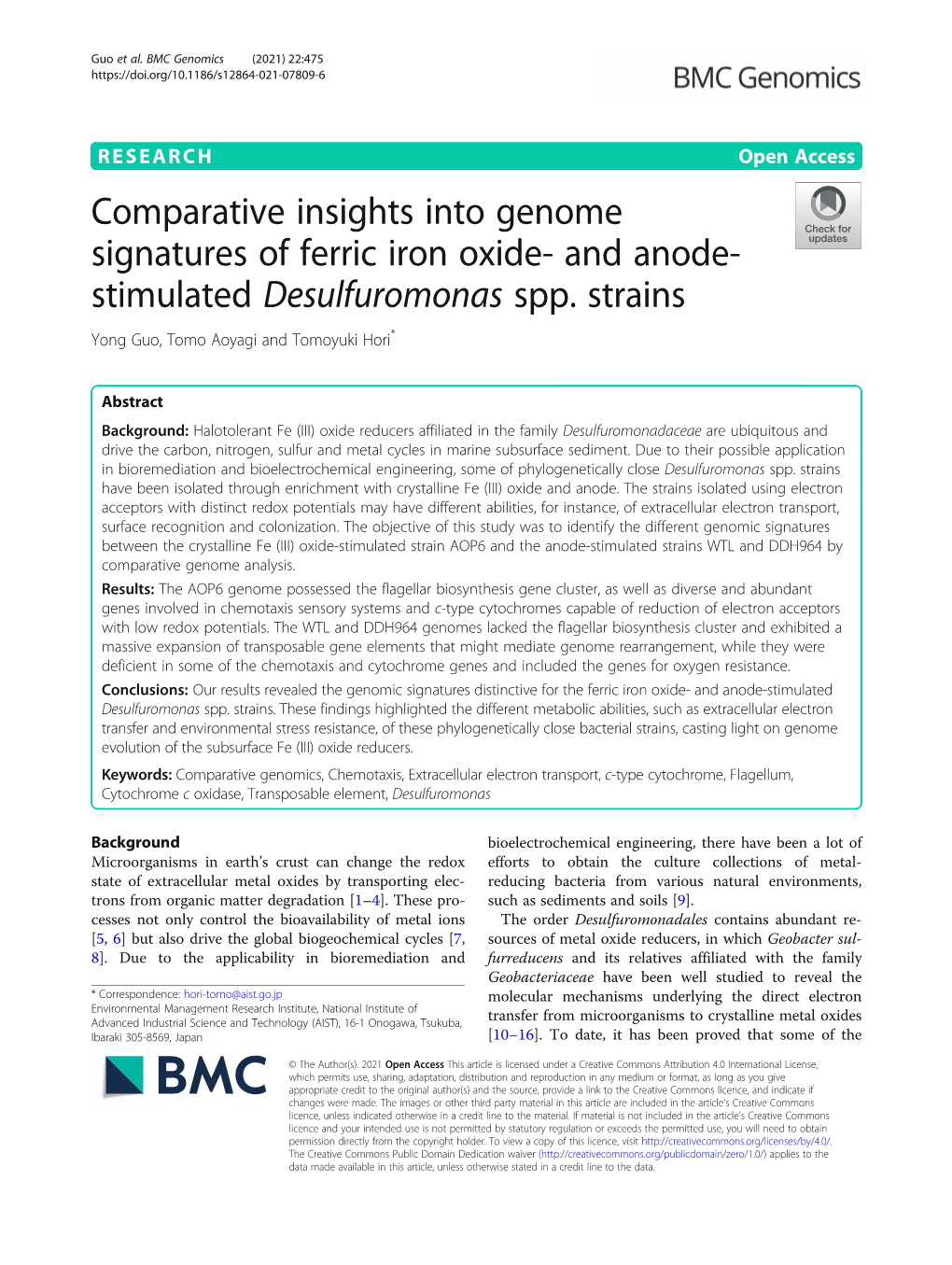 Comparative Insights Into Genome Signatures of Ferric Iron Oxide-And