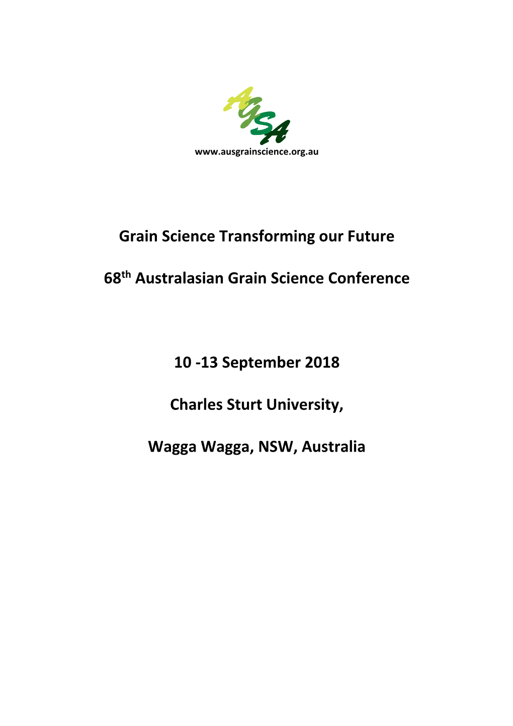 13 September 2018 Charles Sturt University