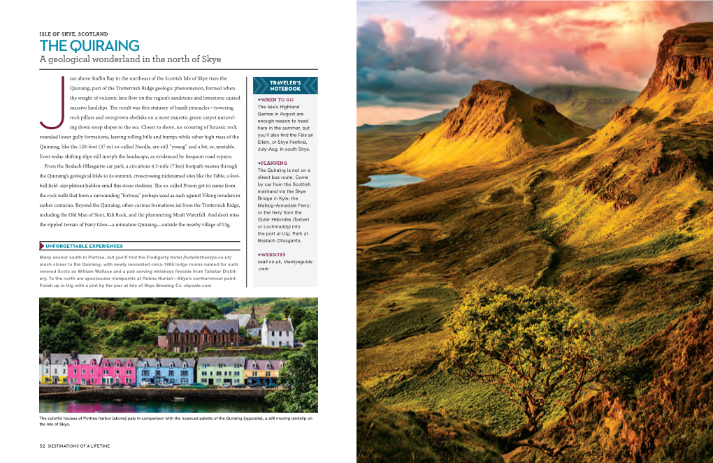 THE QUIRAING a Geological Wonderland in the North of Skye