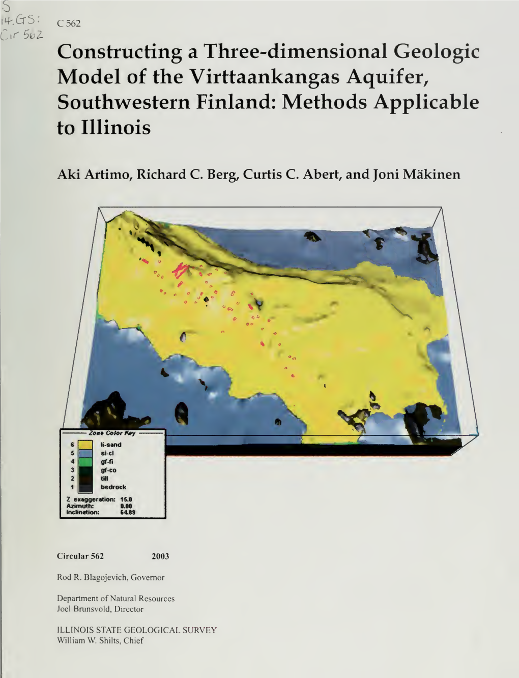 Constructing a Three-Dimensional Geologic Model of the Virttaankangas Aquifer, Southwestern Finland: Methods Applicable to Illinois