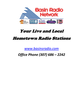 Your Live and Local Hometown Radio Stations