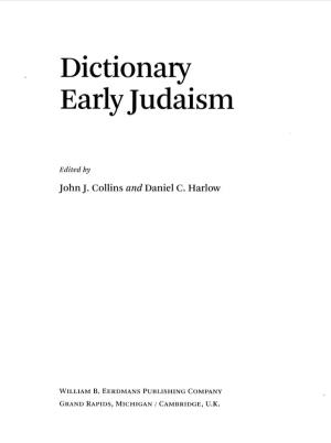 Dictionary Early Judaism