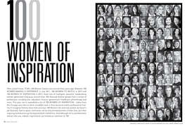 WOMEN of INSPIRATION in 2013, These Lists of Intelligent, Powerful, Hardworking Women Generated a Big Buzz Around Town