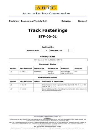 Track Fastenings ETF-00-01
