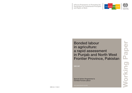Bonded Labour in Agriculture: a Rapid Assessment in Punjab and North West Frontier Province, Pakistan
