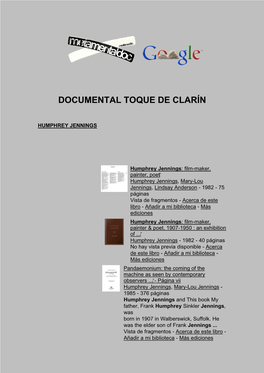 Documental Toque De Clarín