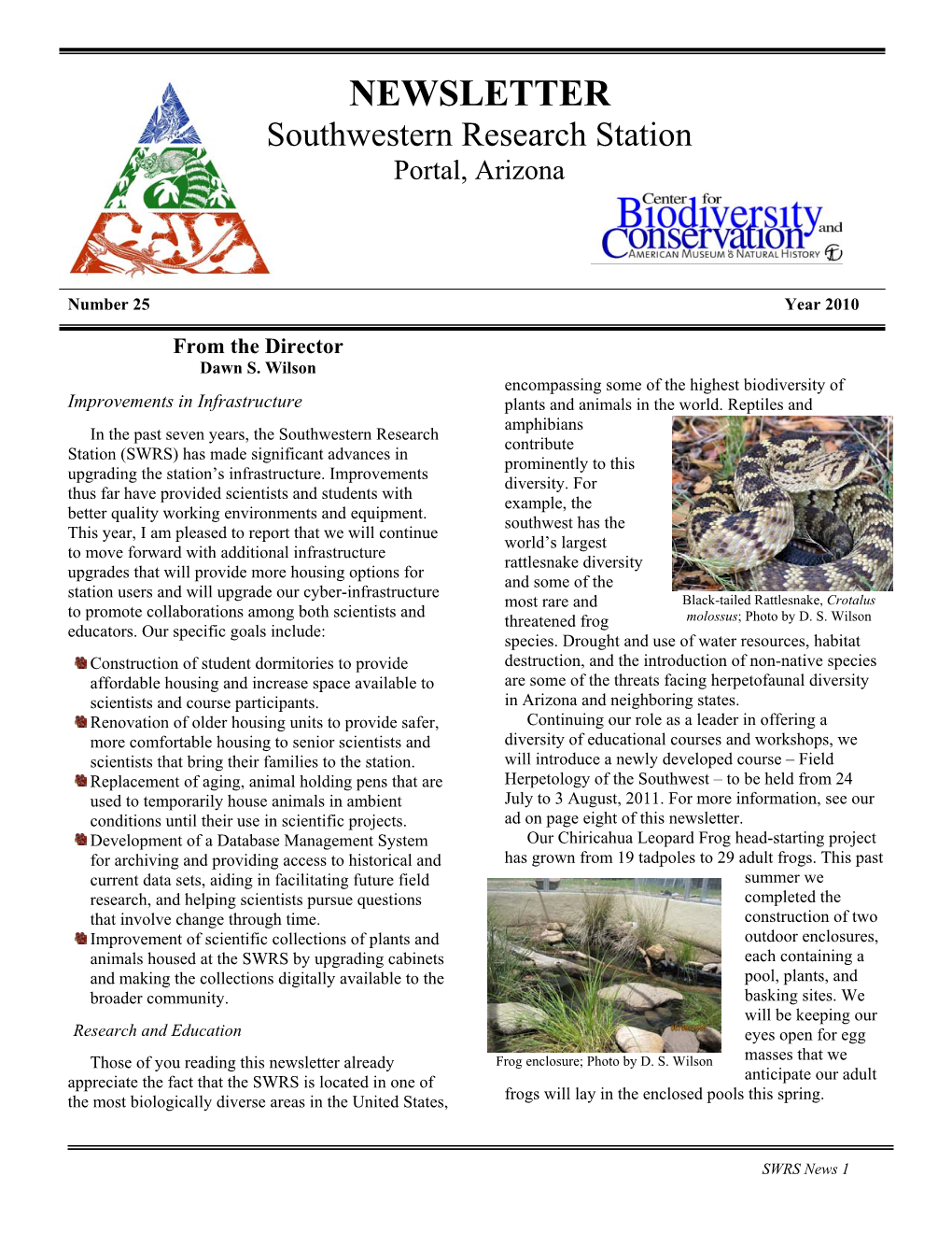 SWRS 2010 Newsletter