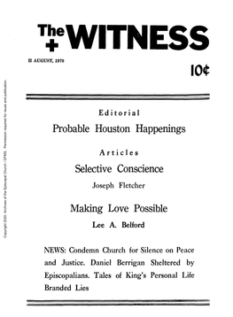1970 the Witness, Vol. 55, No. 16