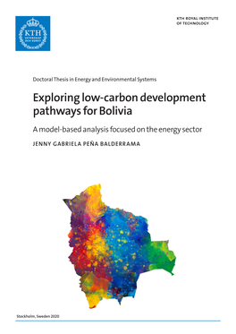 Exploring Low-Carbon Development Pathways for Bolivia