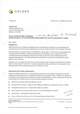 Burnley Tunnel Impact Assessment.Pdf