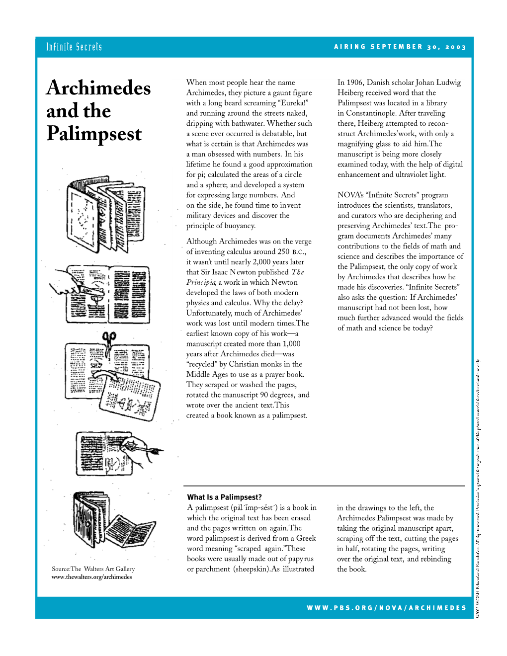 Archimedes and the Palimpsest