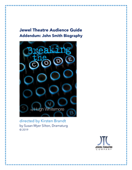 Jewel Theatre Audience Guide Addendum: John Smith Biography