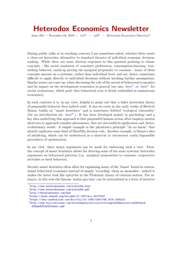 Heterodox Economics Newsletter Issue 254 — November 04, 2019 — Web1 — Pdf2 — Heterodox Economics Directory3