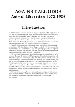 Animal Liberation 1972-1986