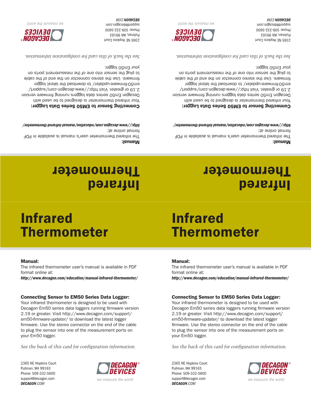 Infrared Thermometer Infrared Thermometer Infrared Thermometer