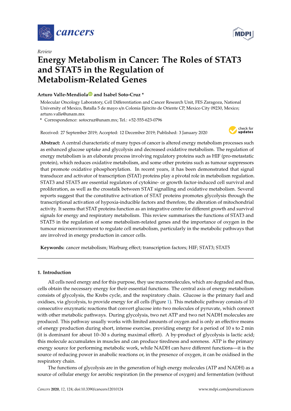 The Roles of STAT3 and STAT5 in the Regulation of Metabolism-Related Genes