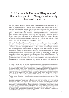 The Radical Public of Newgate in the Early Nineteenth Century