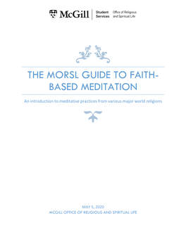 The MORSL Guide to Faith-Based Meditation