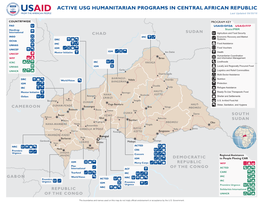 09.30.16 Active USG Humanitarian Programs in Central African Republic