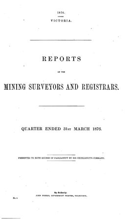 Mining Surveyors and Registrars