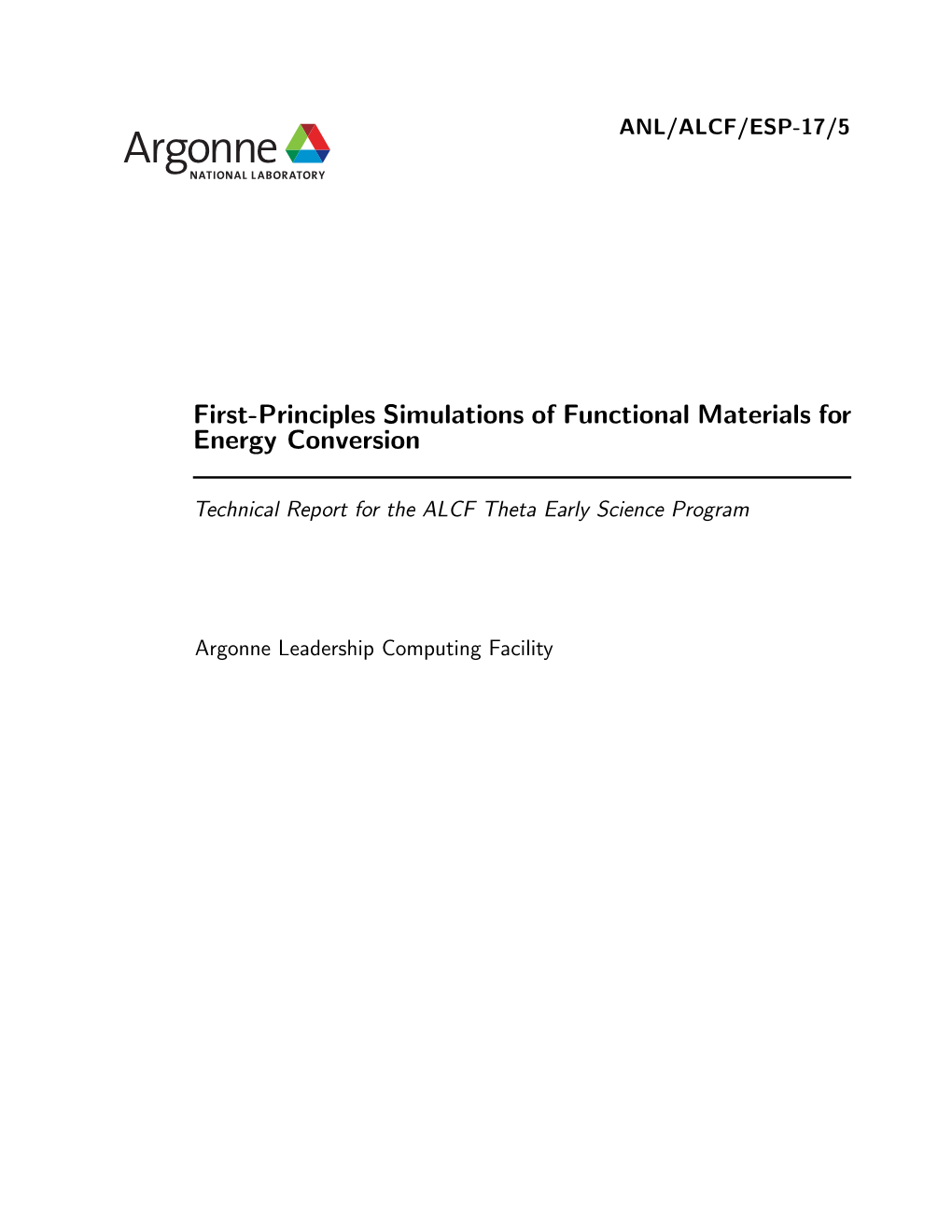 First-Principles Simulations of Functional Materials for Energy Conversion