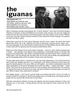 Iguanas, and Their New Album Juarez