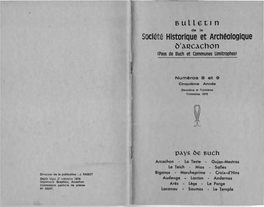 Société Historique Et Archéologique B'arcachon (Pays De Buch Et Communes Limitrophes)