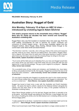 Australian Story: Nugget of Gold