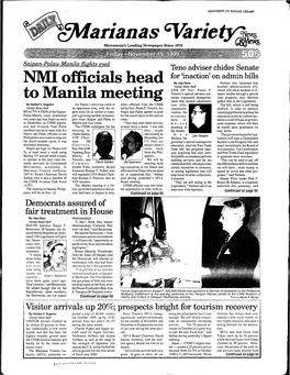 NMI Officials Head to Manila Meeting