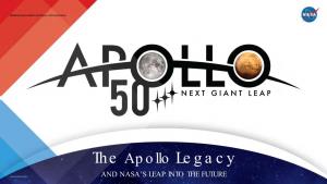 The Apollo Legacy and NASA’S LEAP INTO the FUTURE Crewed Apollo Missions