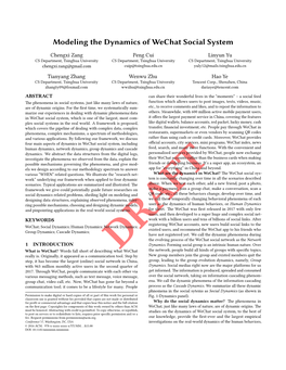 Modeling the Dynamics of Wechat Social System