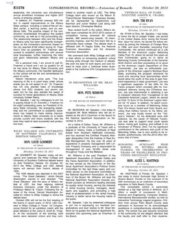 CONGRESSIONAL RECORD— Extensions of Remarks E1576 HON. LOUIE GOHMERT HON. PETE SESSIONS HON. TIM RYAN HON. ALCEE L. HASTINGS