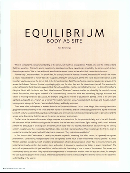 Equilibrium Body As Site