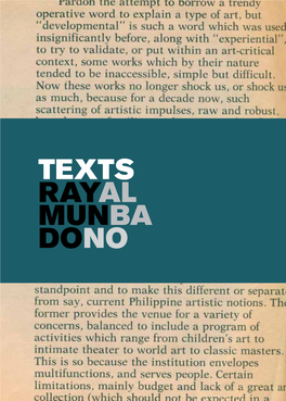 Raymundo Albano: Texts