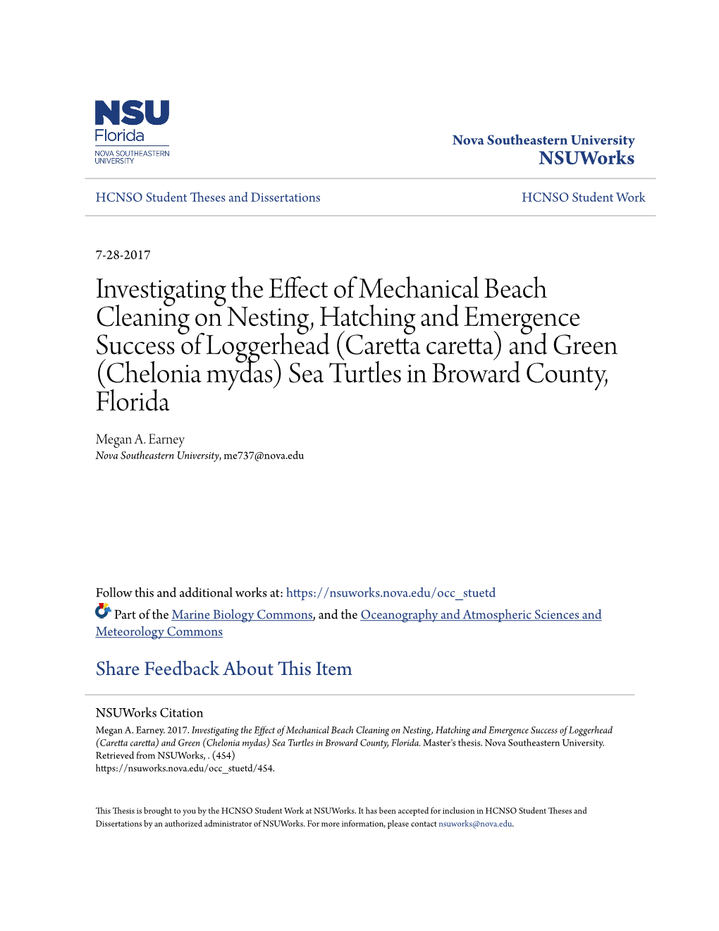 Investigating the Effect of Mechanical Beach Cleaning On