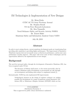 Paper Will Review Some of These Technologies and the Opportunities Oﬀered by the Implementation of New Designs